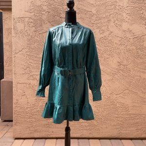 NWT Anthropologie Faux Leather Dress